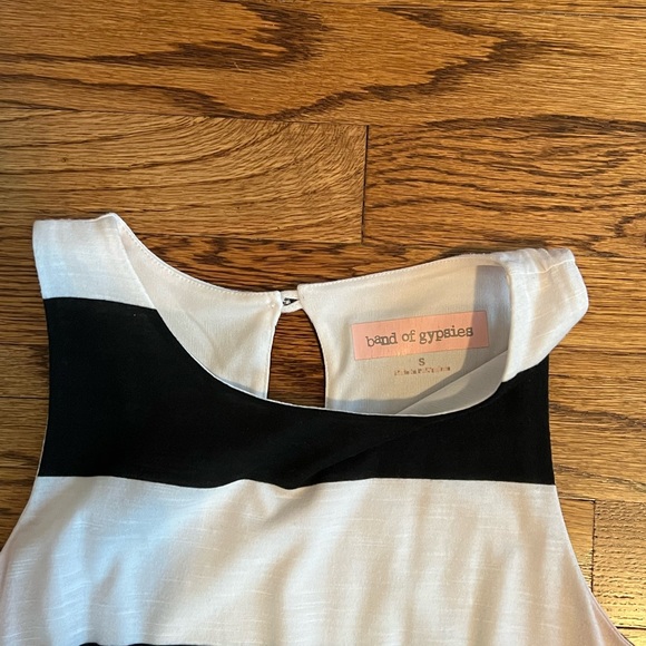 Black and white stripe maxi dress size S - Picture 2 of 6